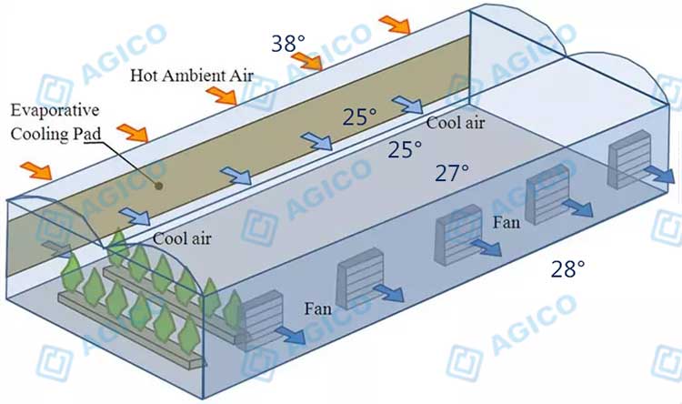 3D design of cooling pad and fan working